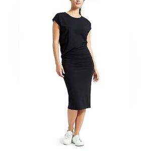 Athleta Horizons Black Midi Dress